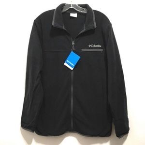 🆕 Columbia Men’s Black Zip Up Black Sweater Jacket